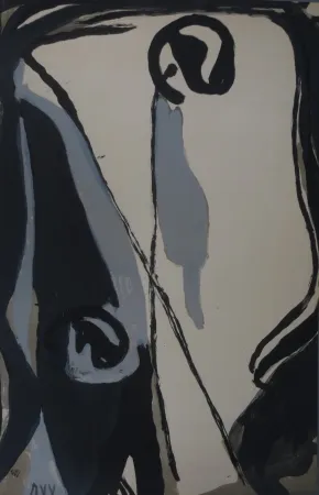 Литография Van Velde - Sans titre