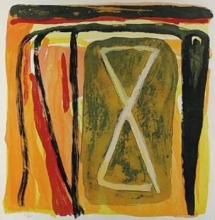 Литография Van Velde - Sans titre