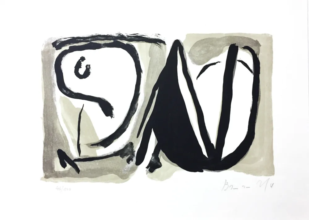 Литография Van Velde - Sans titre