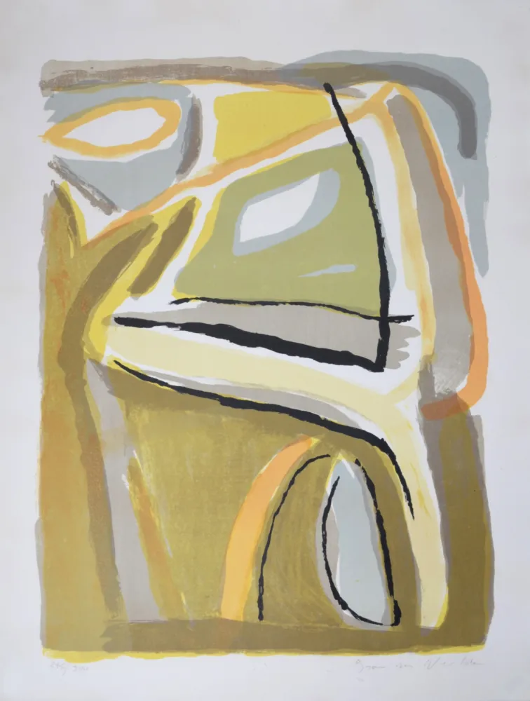 Литография Van Velde - Soleil, 1968 - Hand-signed