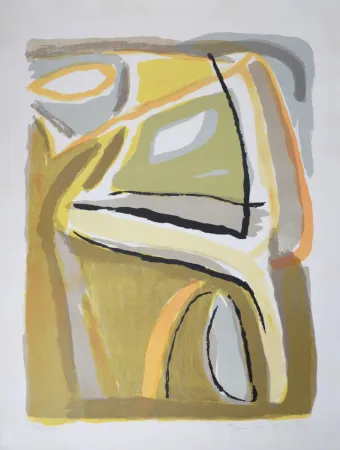 Литография Van Velde - Soleil, 1968 - Hand-signed