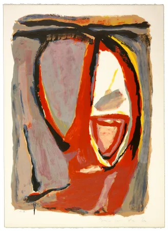 Литография Van Velde - Tête