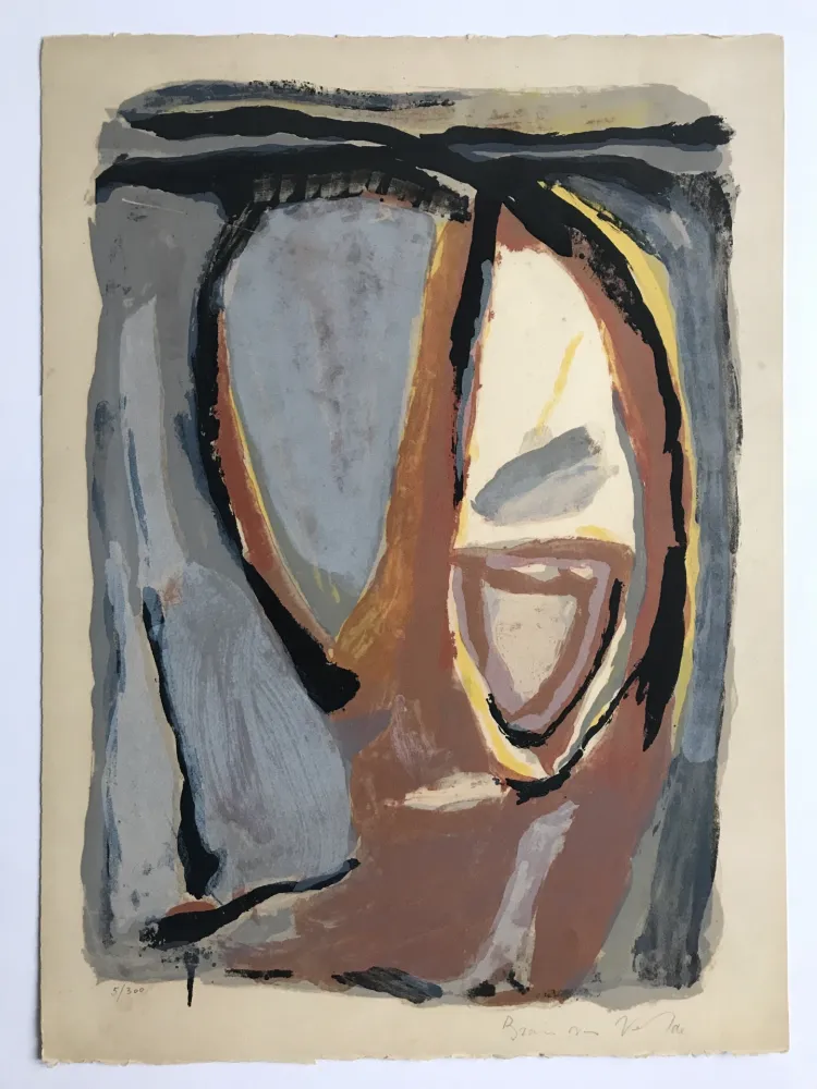 Литография Van Velde - Tête