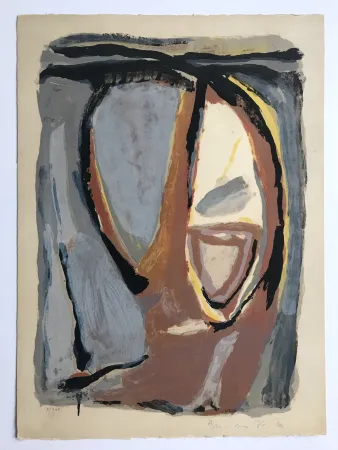 Литография Van Velde - Tête