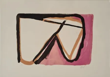 Литография Van Velde - Victoire du blanc 