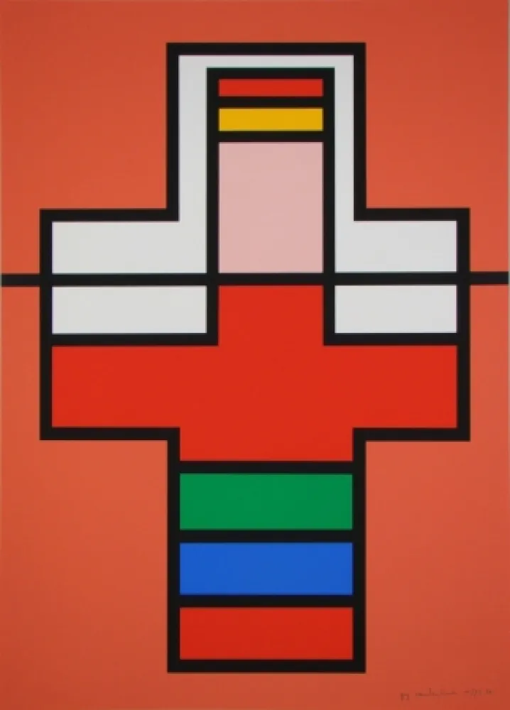 Сериграфия Vandenbranden - Composition, 1988