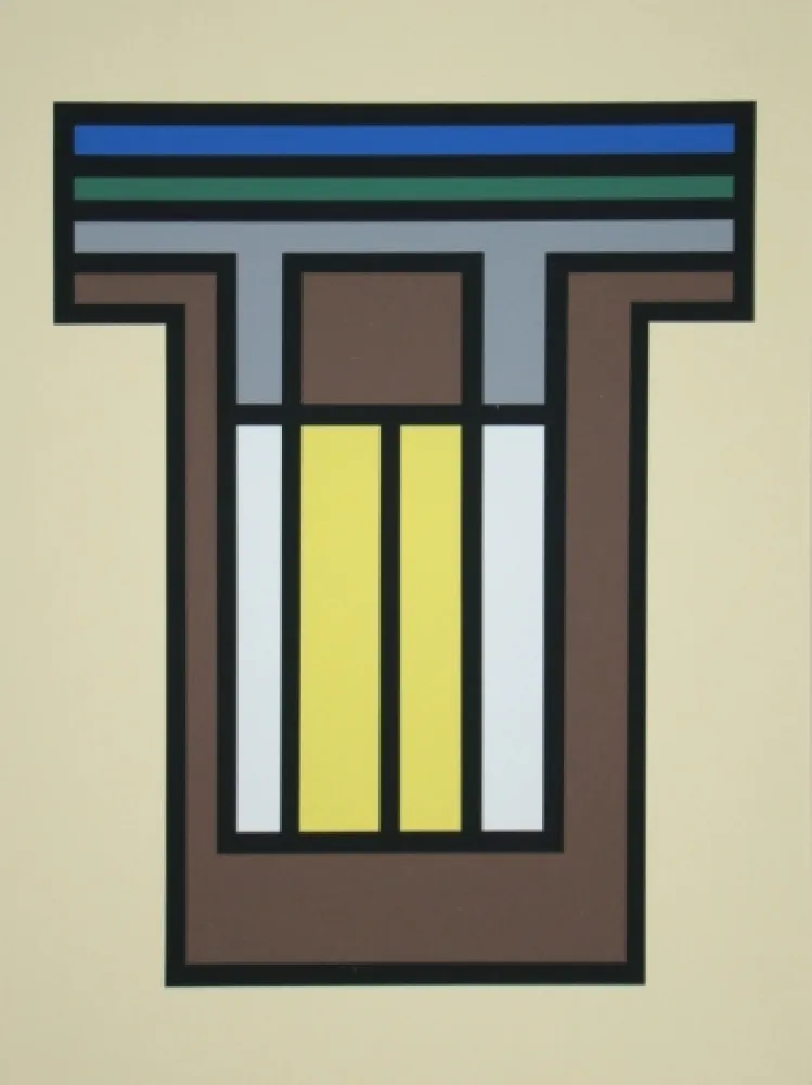 Сериграфия Vandenbranden - Composition - Grafiek der Grenzen