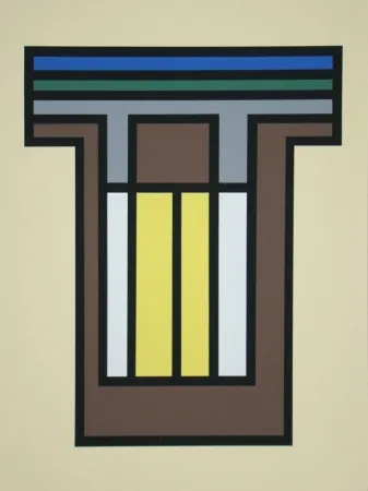 Сериграфия Vandenbranden - Composition - Grafiek der Grenzen