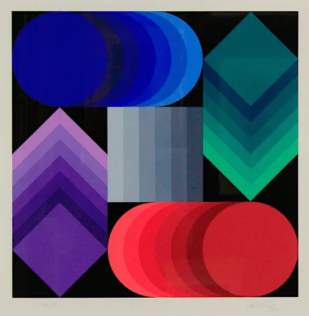 Сериграфия Vasarely - 1990 World Cup