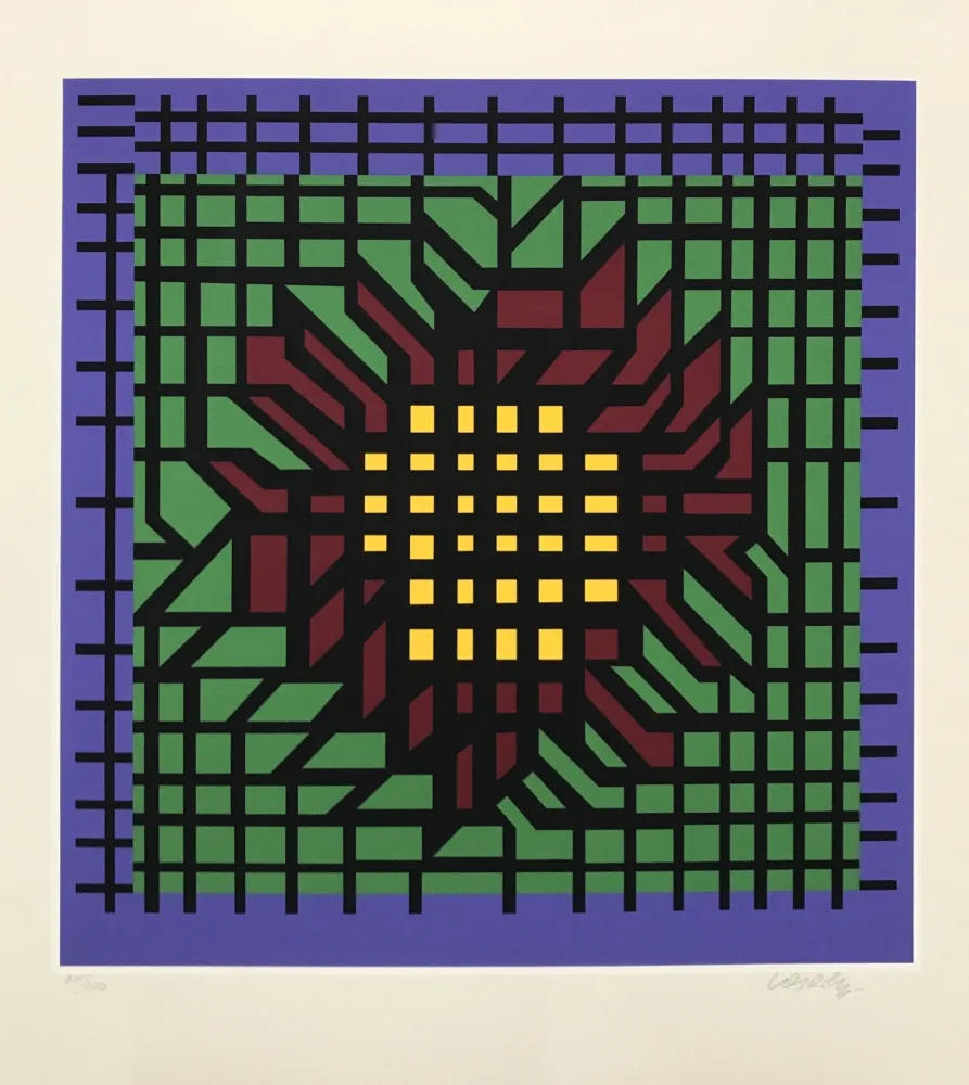 Сериграфия Vasarely - Abstract Composition
