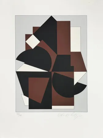 Сериграфия Vasarely - Abstract composition 