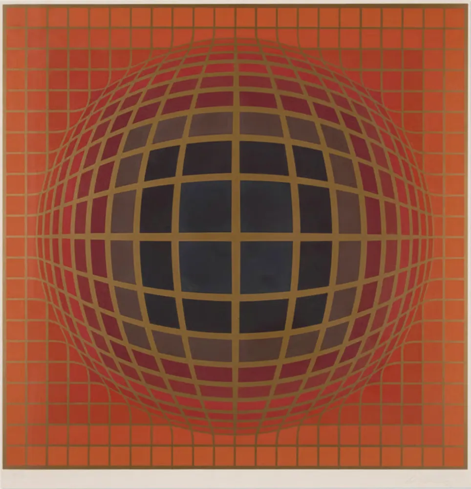 Сериграфия Vasarely - B-Bomb-b (1)