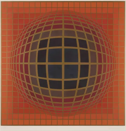 Сериграфия Vasarely - B-Bomb-b (1)