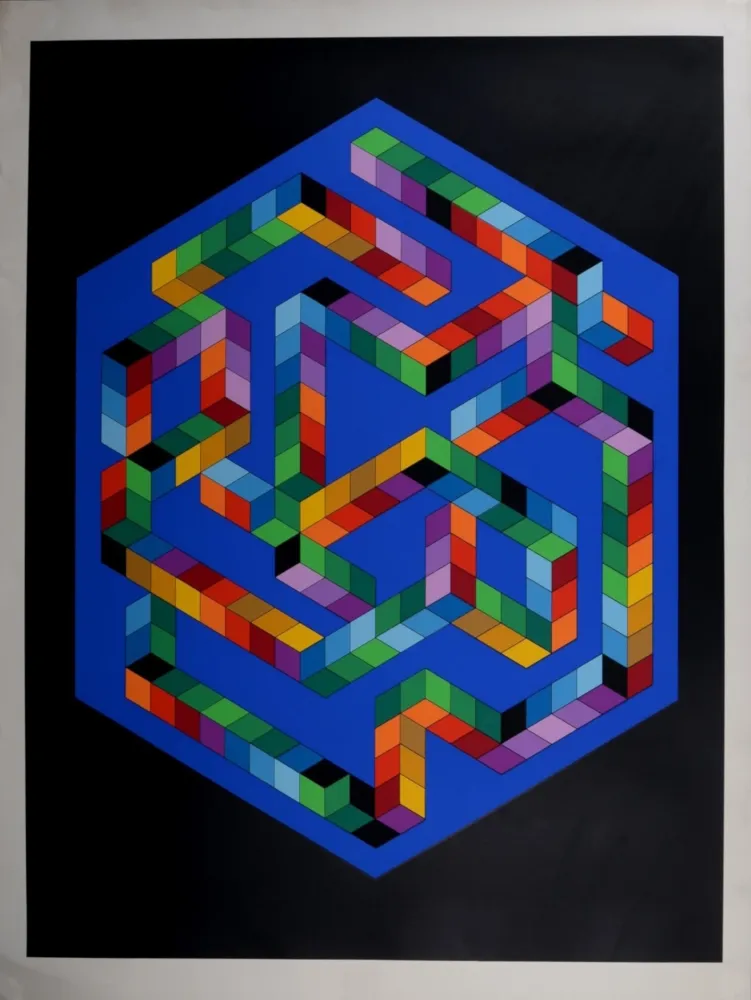 Сериграфия Vasarely - Babel 3