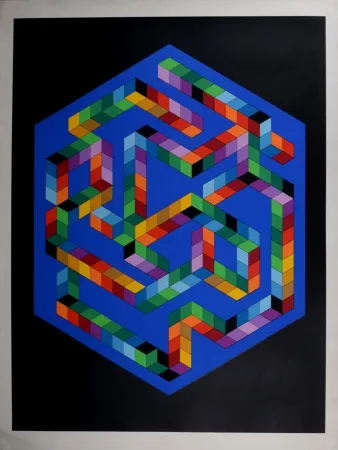 Сериграфия Vasarely - Babel 3