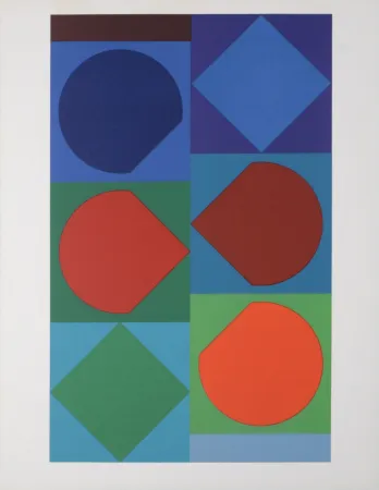Литография Vasarely - Beryll, 1972