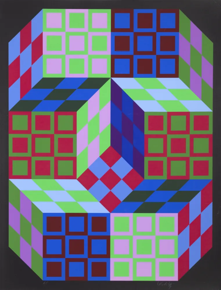 Сериграфия Vasarely - Carden