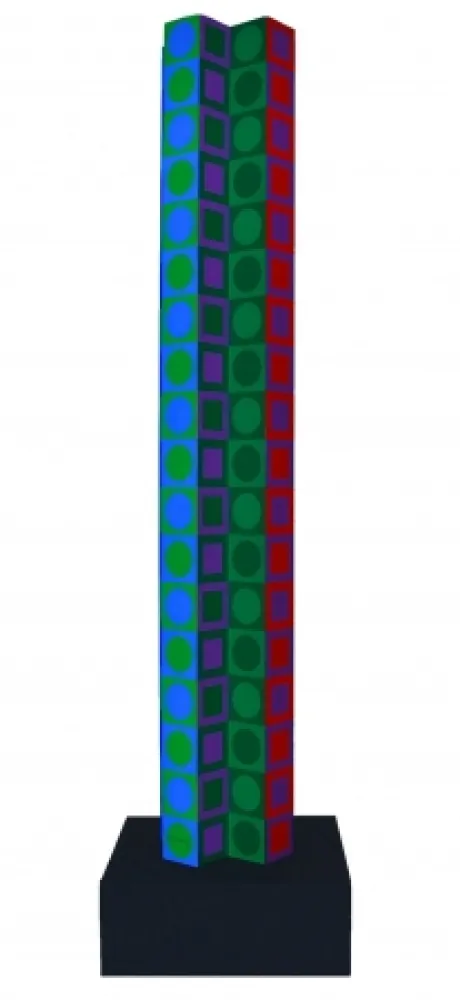 Нет Никаких Технических Vasarely - Colonne (Tower for 80th Birthday)