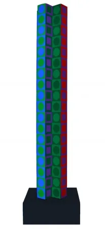 Нет Никаких Технических Vasarely - Colonne (Tower for 80th Birthday)