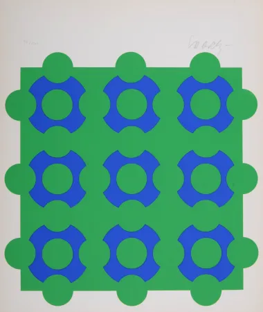 Сериграфия Vasarely - Composition, 1967 - Hand-signed