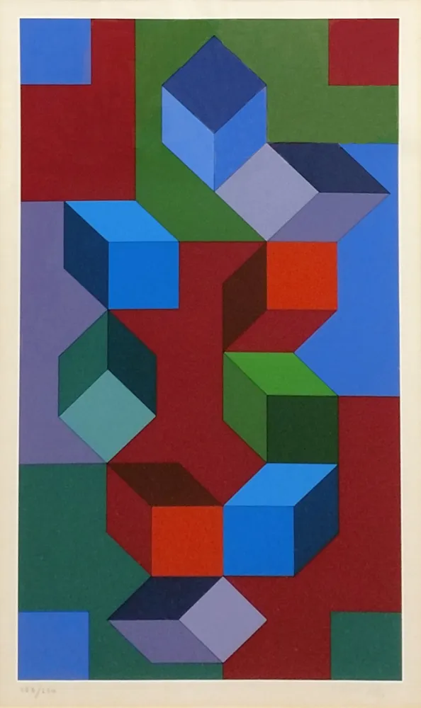 Сериграфия Vasarely - COMPOSITION