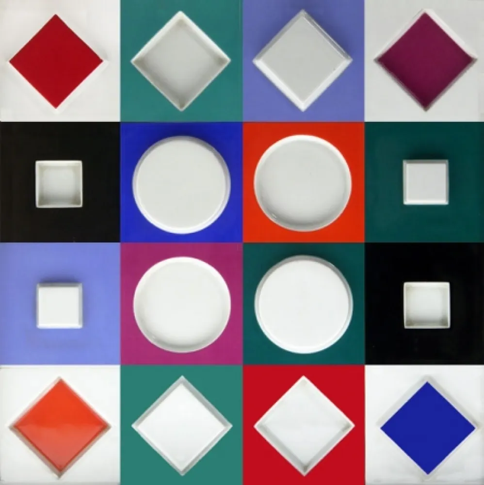 Нет Никаких Технических Vasarely - Composition Carrée Relief, 1970