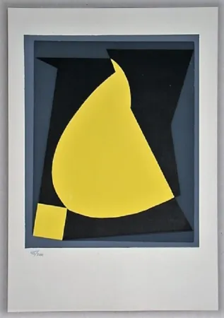 Сериграфия Vasarely - Composition - Geh durch den Spiegel