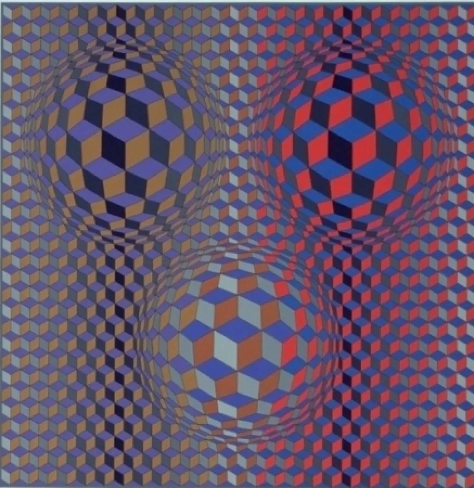 Литография Vasarely - Conjonction