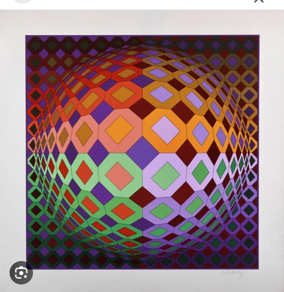Сериграфия Vasarely - Dombodka - 1978