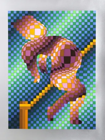 Сериграфия Vasarely - Harlequin Sportif