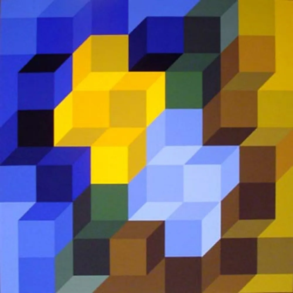 Сериграфия Vasarely - Hexagon 8