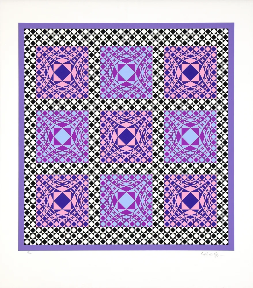 Сериграфия Vasarely - Jatek