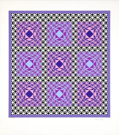 Сериграфия Vasarely - Jatek