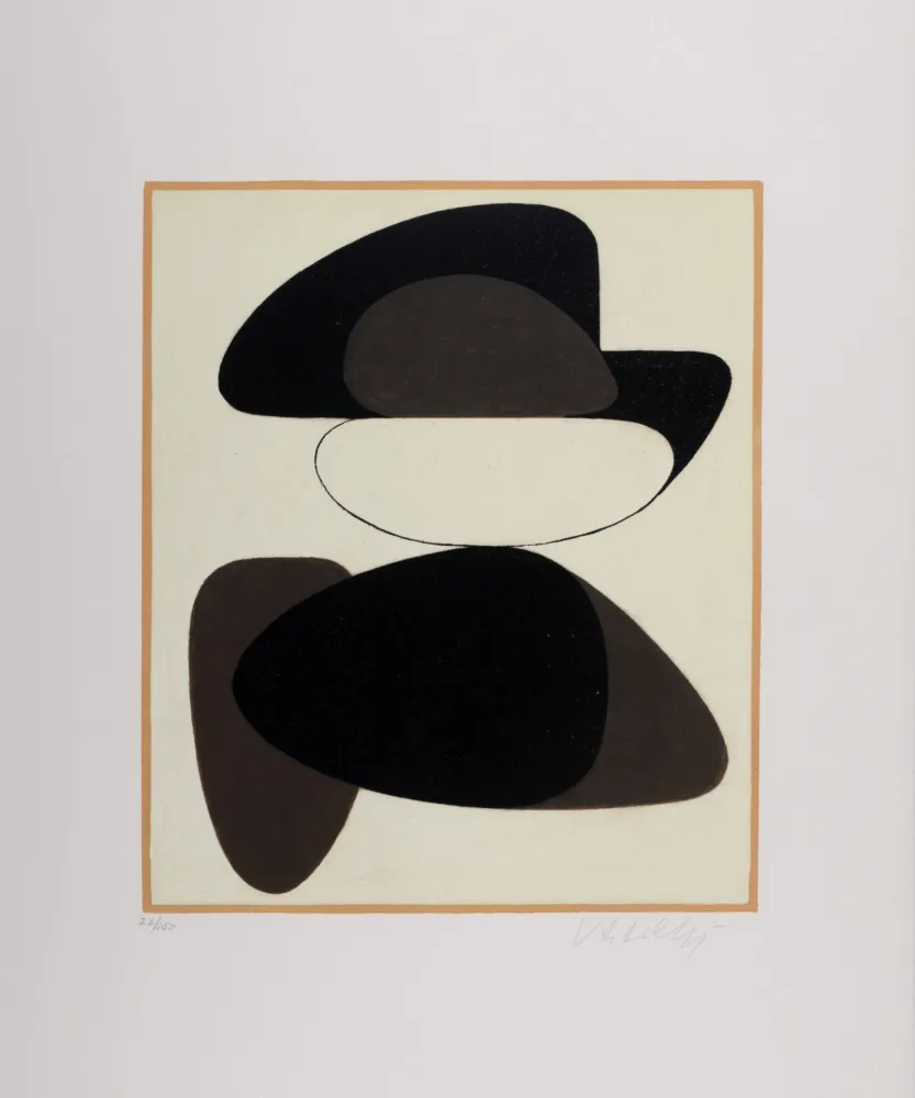 Литография Vasarely - Kerisle, 1972 - Hand-signed