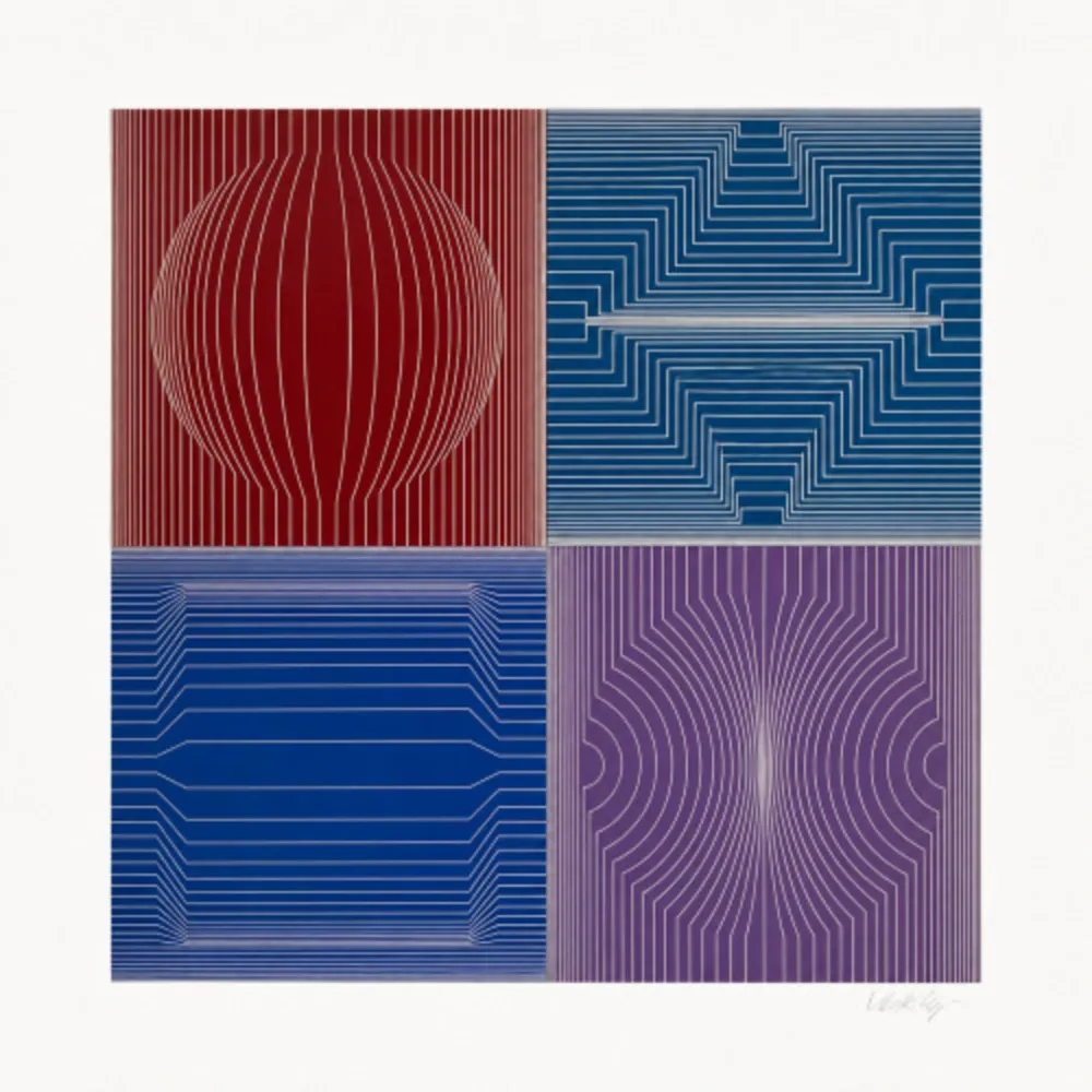 Сериграфия Vasarely - La Certa
