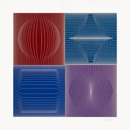 Сериграфия Vasarely - La Certa