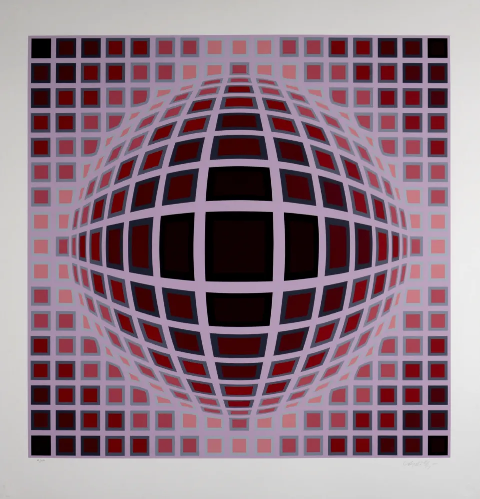 Сериграфия Vasarely - Louisiana 1, c. 1983 - Hand-signed