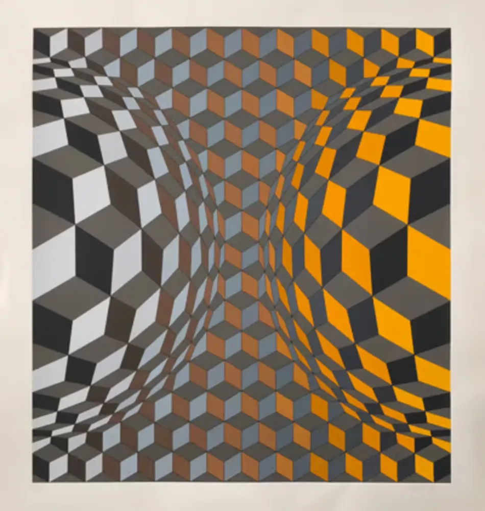 Многоэкземплярное Произведение Vasarely - Louisiana IV
