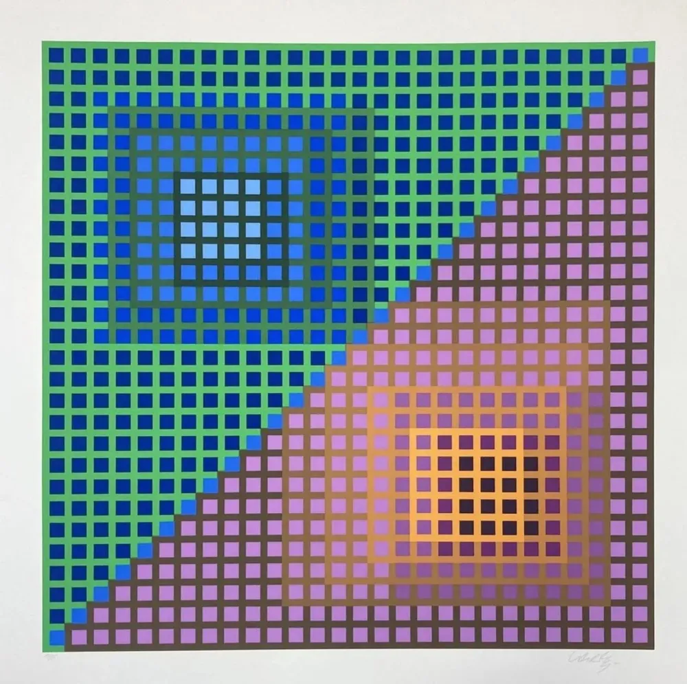 Литография Vasarely - Lum