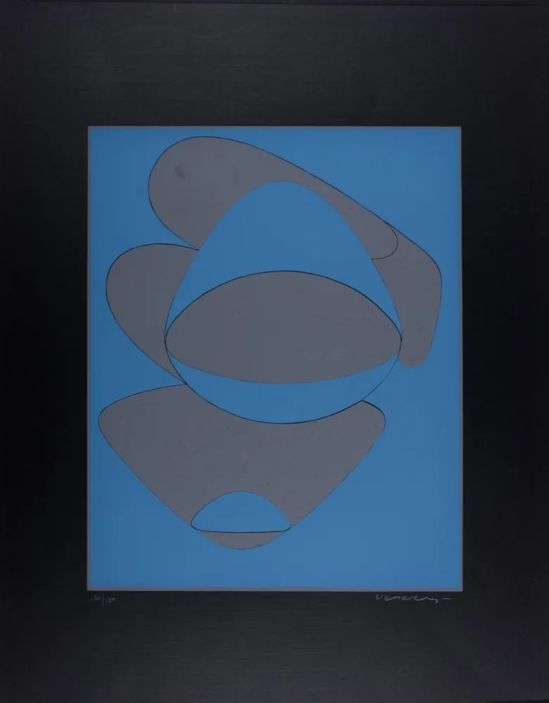 Сериграфия Vasarely - Mar Caribe