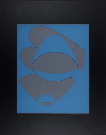 Сериграфия Vasarely - Mar Caribe