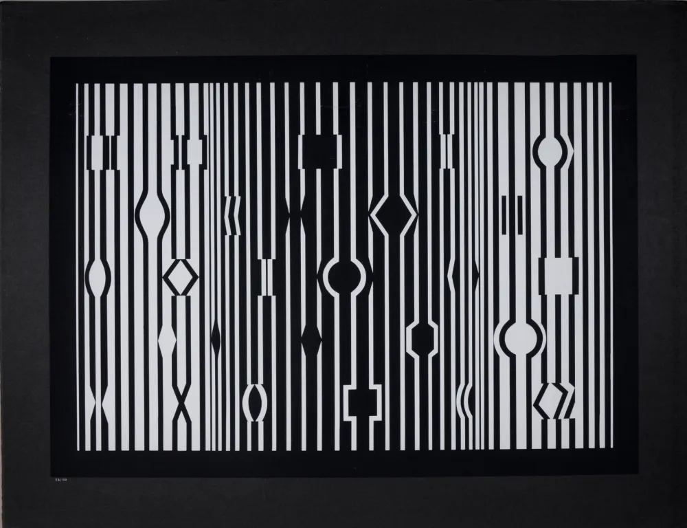 Сериграфия Vasarely - Markab du portfolio Cinétique III, 1959