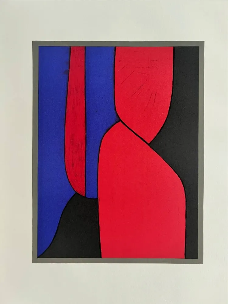 Литография Vasarely - Ménerbes