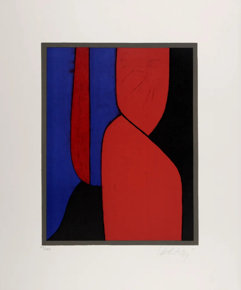 Литография Vasarely - Ménerbes, 1972 - Hand-signed