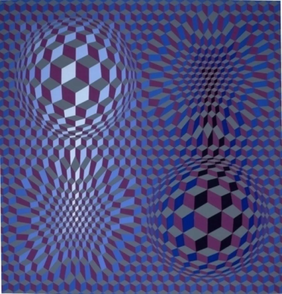 Литография Vasarely - Metagalaxie