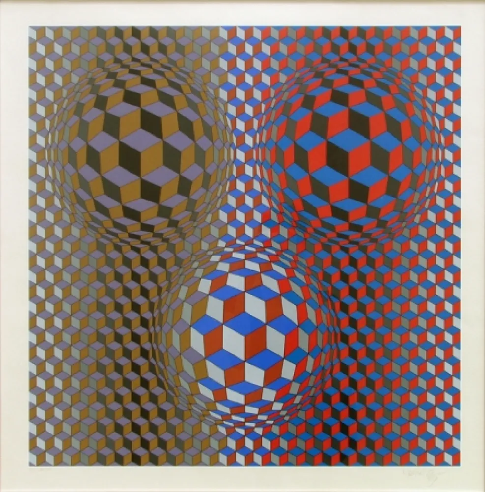 Сериграфия Vasarely - Nebulus II