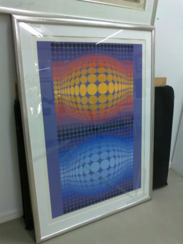 Сериграфия Vasarely - Oltar Zoeld