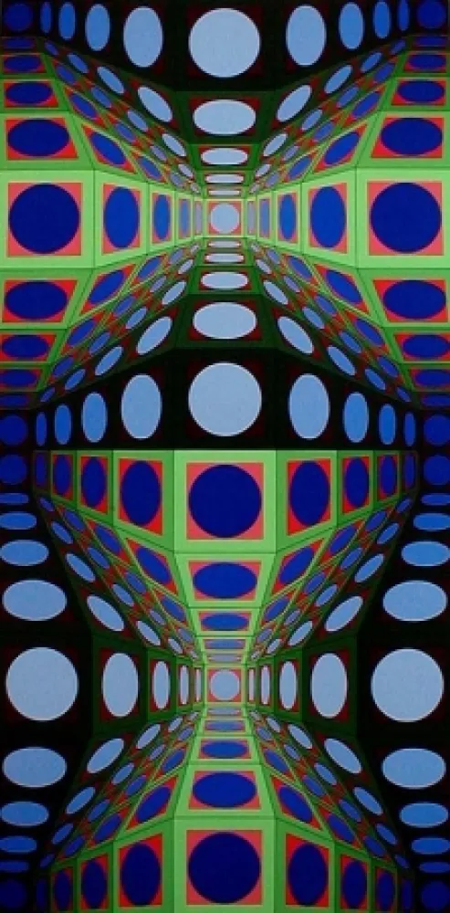 Сериграфия Vasarely - Pava