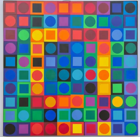 Многоэкземплярное Произведение Vasarely - Planetary Foklore Participations No. 1