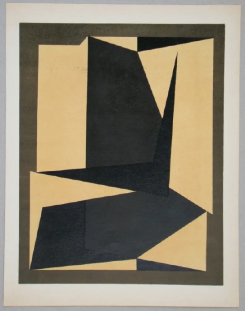 Литография Vasarely - Projet pour une tapisserie